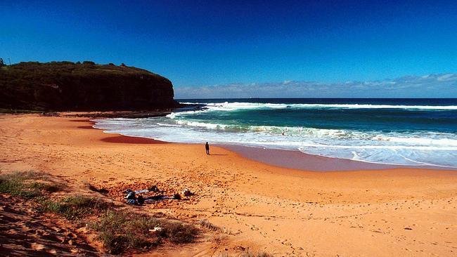 Basin Beach at Mona Vale where Passy's school formal dress was found neatly folded. File picture: Samantha Studdert