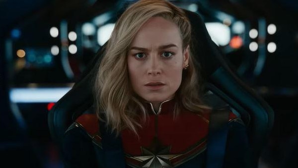 Brie Larsen as Captain Marvel in The Marvels. Picture: Marvel Studios