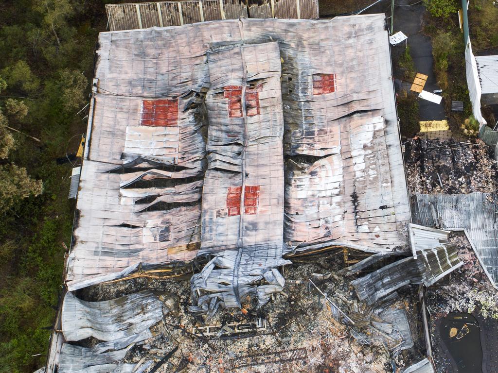 The Big Brother house on the Gold Coast after last weeks fire.