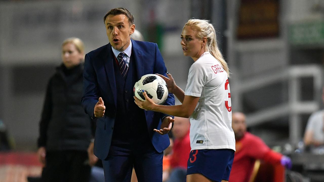 Phil Neville has called for Premier League grounds to host women’s games