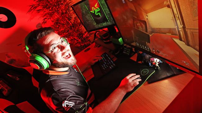 Brandon Langiano is among gamers who competed at last year’s Melbourne Esports Open. Picture: Zak Simmonds