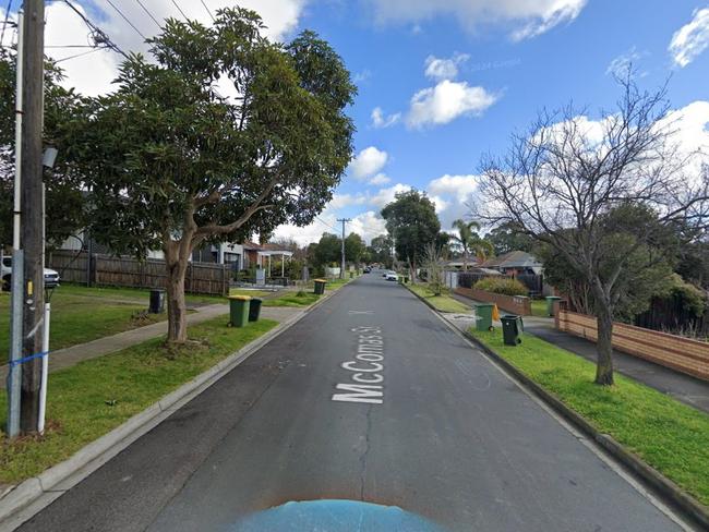 Firefighters worked hard to extinguish the fire in McComas St in Reservoir. Picture: Google Maps