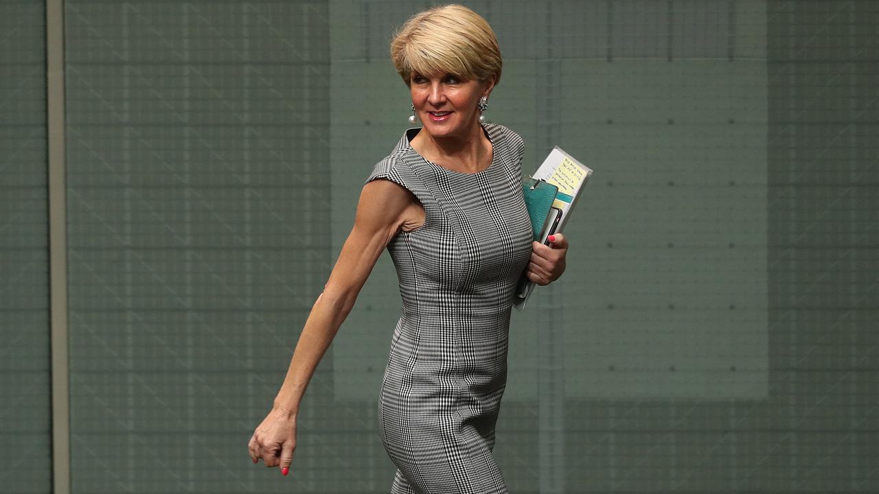 Liberal women feel Julie Bishop being overlooked for leader is a sign that they have no future prospects in the party. Picture: Kym Smith