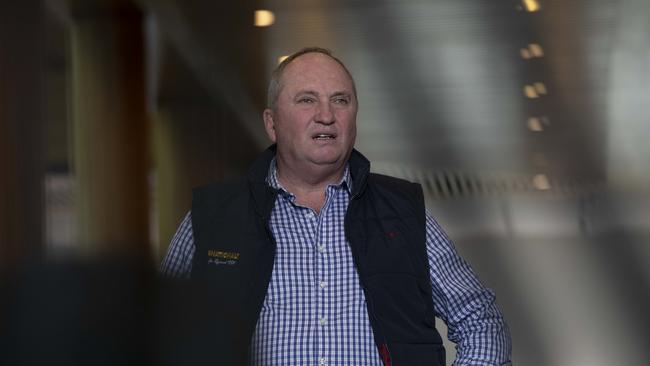 Barnaby Joyce said there was ‘no chance’ of a leadership challenge, but ruled himself out of any hypothetical. Picture: NCA NewsWire / Andrew Taylor