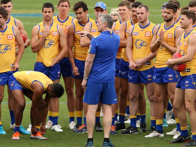 The Eagles are back in the grand final for the second time under Adam Simpson’s coaching, vying for their fourth premiership.