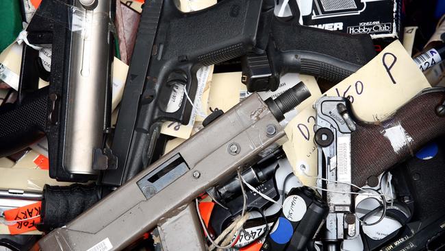 Some of the guns handed in during the National Firearm Amnesty