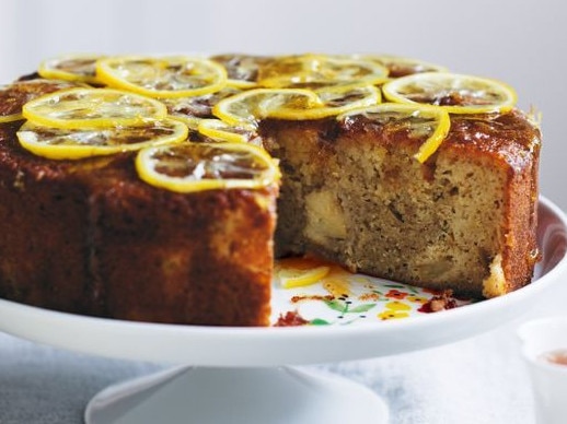 Spiced apple & lemon tea cake.