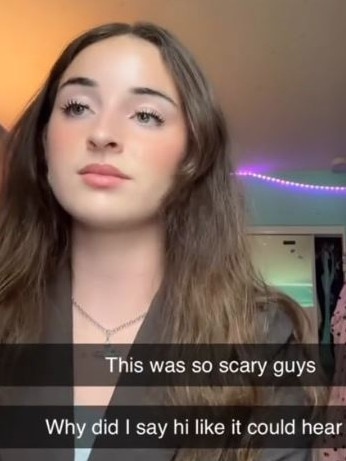A woman is seen dressed up for a job interview with AI. Picture: TikTok/user27244472