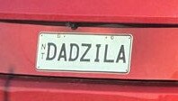 NT funny number plate, DADZILA. Picture: Facebook / Jessie Schaecken