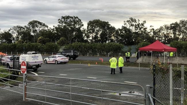 A 53-year-old police officer has been killed attempting to stop a suspected stolen car on the Bruce Hwy north of Brisbane. Picture: Steve Pohlner