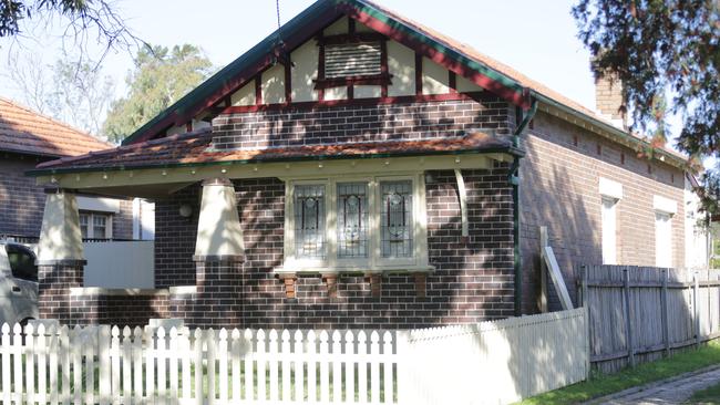 The Ashbury home Bill Gertos claimed under squatter’s rights laws. Picture: Christian Gilles