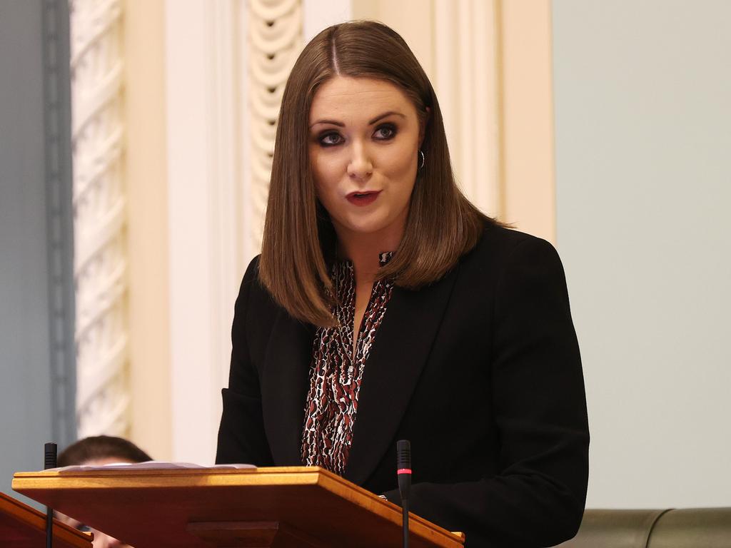 Environment Minister Meaghan Scanlon, 28, can now head to the front of queue for a Pfizer vaccine thanks to a mandate by Chief Health Officer Dr Jeannette Young. Pics Tara Croser.