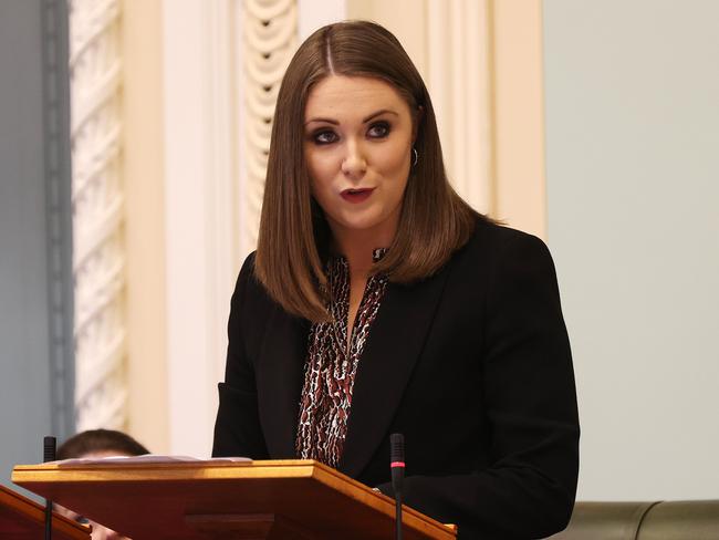 Environment Minister Meaghan Scanlon, 28, can now head to the front of queue for a Pfizer vaccine thanks to a mandate by Chief Health Officer Dr Jeannette Young. Pics Tara Croser.