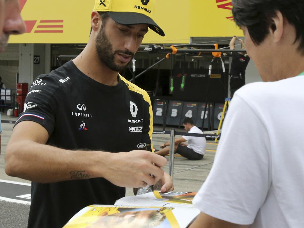 Renault driver Daniel Ricciardo.