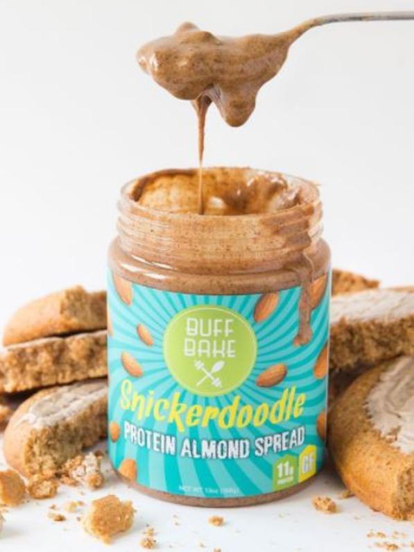 With 11 grams of protein per serve, Buff Bake nut butters pack a serious punch when it comes to protein! Picture: Peanut Butter Bar