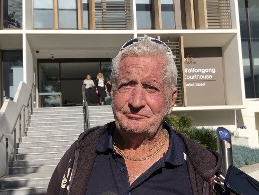 Nathan Costello's father Robert Costello at Wollongong Local Court on June 12.