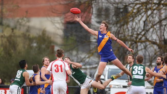 Beau Mitchener is one of a number of Falcons players McCormick mentored at the Eastern Ranges. Picture: Stuart Milligan