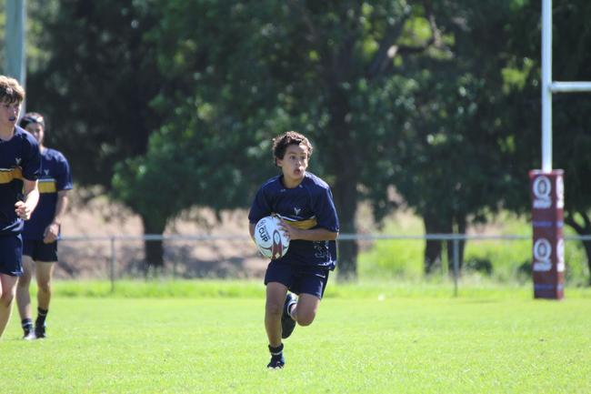 Ballymore Cup rugby action at the Albany Creek Brumbies Junior Rugby Union Club on Friday, April 12, 2024.