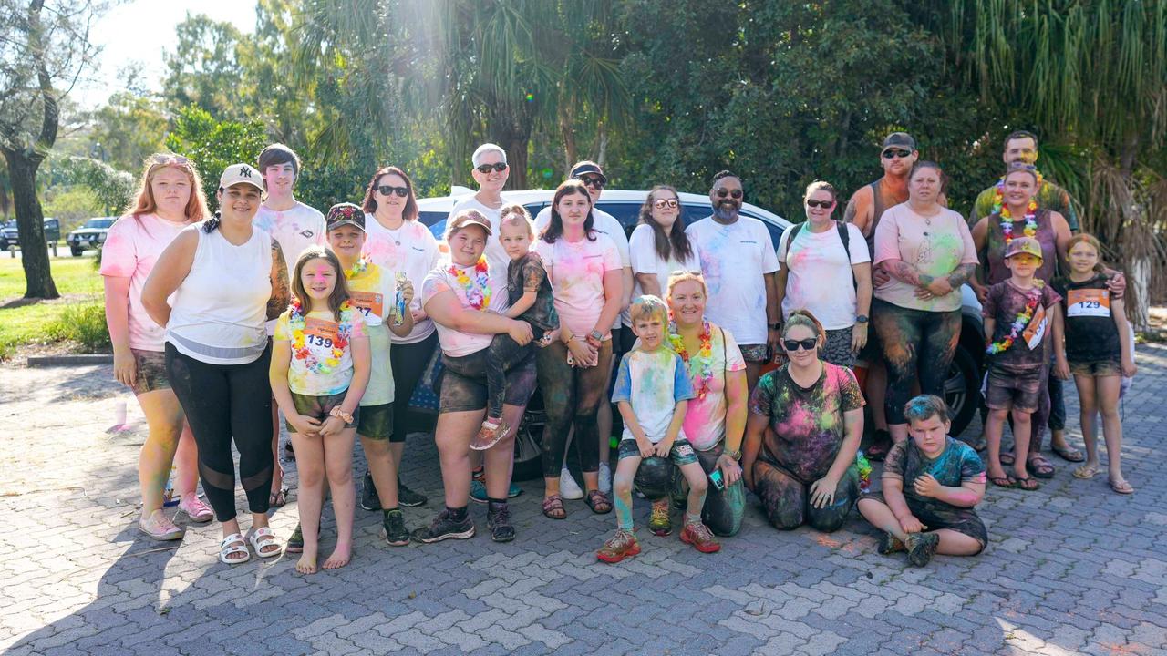 Photos from Cherryandjun Photography of the 2023 Gladstone Colour Me Capricorn fun run for the RACQ CapRescue.