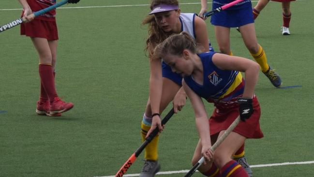 Gympie hosted the 2021 Under 13 Girls State hockey championships at the Southside fields. Pictures: Josh Preston