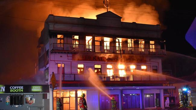 The previous tenants, a backpackers hostel in the heritage Federal Hotel and the Spotted Dog Tavern, were destroyed by a fire that started in the kitchen of the tavern in 2020.