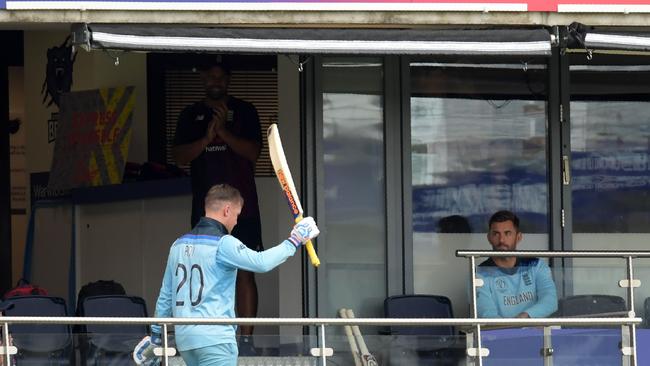 Roy continued to rage at the decision once he returned to the England dressing rooms. Picture: AFP