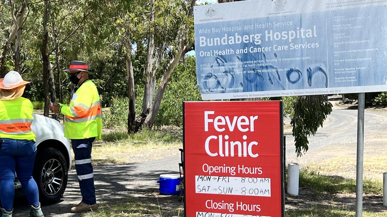 WBHHS says there is a four-hour wait at the Bundaberg Hospital drive-in fever clinic.