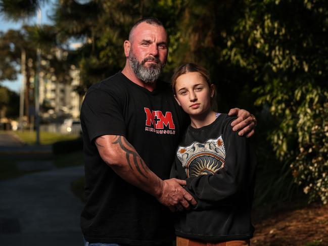 Stacey Howard and his daughter Layla Eriksen-Howard were left shell-shocked after attending Karen’s Diner. Picture: Zak Simmonds