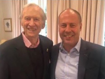 Josh Frydenberg meets one of the “political greats” Andrew Peacock. They’re forever connected in history by holding the inner-Melbourne seat of Kooyong: Twitter