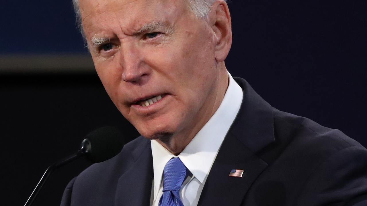 Mr Biden during the debate. Picture: Chip Somodevilla/Getty Images/AFP