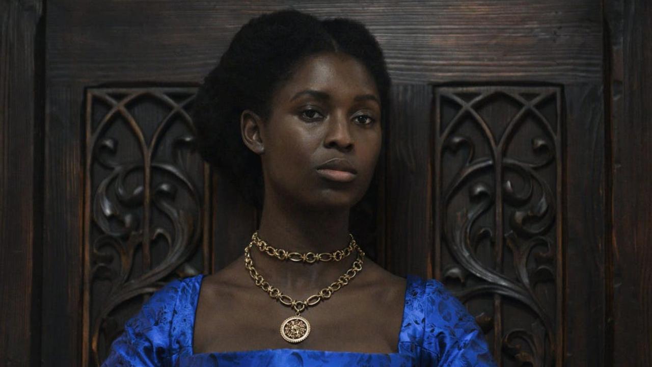 Jodie Turner-Smith as Queen Anne Boleyn.