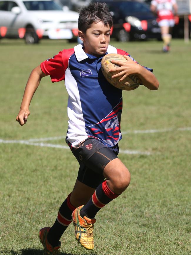 Ravenshoe junior Noah Blooranta - eight years later he was a goal kicking match winner for Pride. PICTURE: STEWART McLEAN