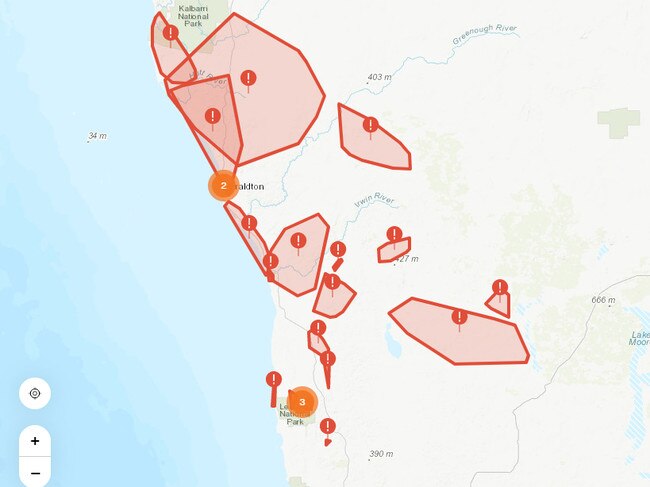 'Wild weather has started causing havoc in some parts of our network resulting in approx 18,000 properties being impacted by storm outages': Western Power. Picture: Twitter