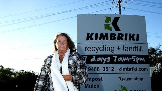 Kimbriki has proposed changes to its waste management systems. Judy Zieren said she can see the benefits, but questioned the removal fo a bin. Picture: Annika Enderborg.