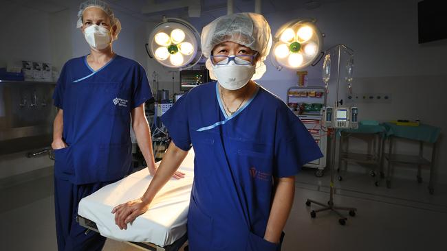 Female surgeons are being celebrated on International Women’s Day, as they rise to the top of a male-dominated profession. Picture: David Caird