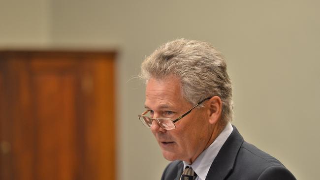 TRC finance and business chair Cr Mike Williams hands down the 2019-20 budget, Monday, June 24, 2019.