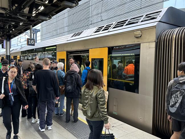 Train delays at Central Station in Sydney