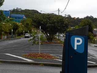 PARKING BOYCOTT: Dalziell Street all day staff carpark was virtually empty. Picture: Cathy Adams