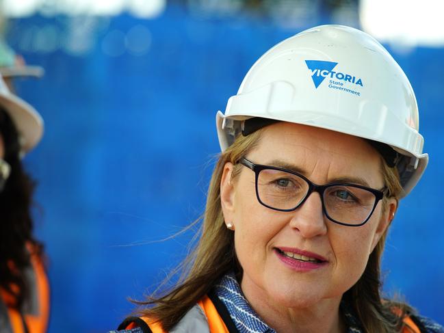 Allan is sticking to her guns on Victoria’s massive infrastructure agenda – Suburban Rail Loop and all. Picture: Luis Enrique Ascui