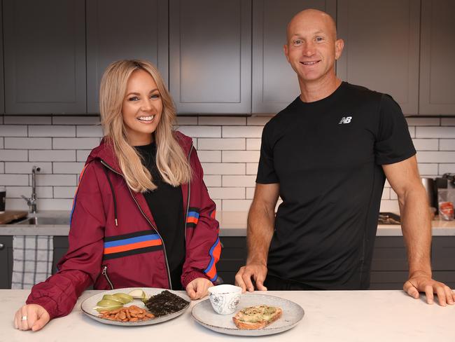 Samantha Jade talks food and fitness with Adam MacDougall. Picture: Sam Ruttyn