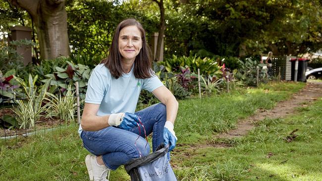 Chair of Clean Up Australia, Pip Kiernan, says the 60kg of plastic waste produced per Australian annually is an enormous challenge for the country. Picture: Clean Up Australia