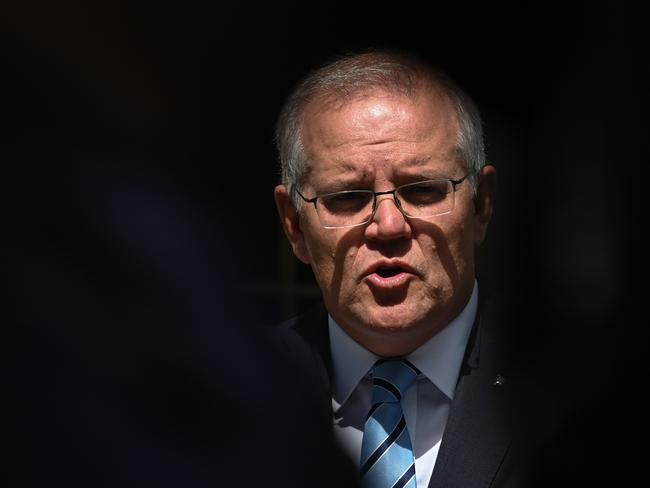 Prime Minister Scott Morrison has announced new sanctions against Russia. Picture: NCA NewsWire / Flavio Brancaleone