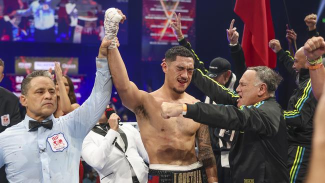 Jai Opetaia scored a unanimous points decision over Mairis Briedis. Picture: Peter Wallis/Getty Images