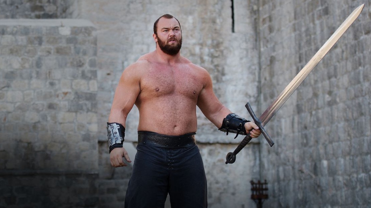 As The Mountain from Game of Thrones. Picture: HBO