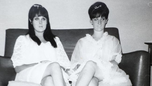 Barbara Holdsworth and Sandy Jed at 15 before they went to see The Beatles play one of their Sydney shows. Picture: Richard Dobson