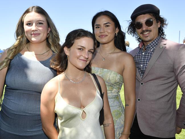 Apiam Bendigo Cup was held at Bendigo Racecourse, Bendigo, Victoria, on Wednesday, October 30th, 2024. Pictured enjoying the horse racing carnival are Ash, Lilly, Danni, Tim. Picture: Andrew Batsch