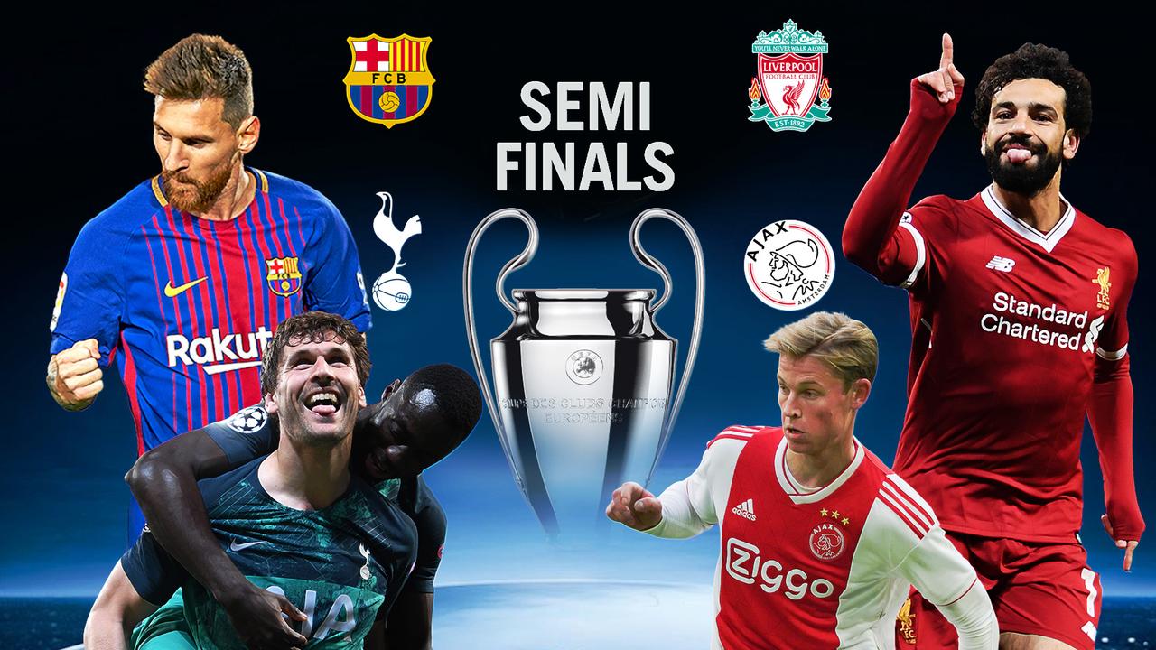 Champions League semifinals Barcelona vs Liverpool, Tottenham vs Ajax