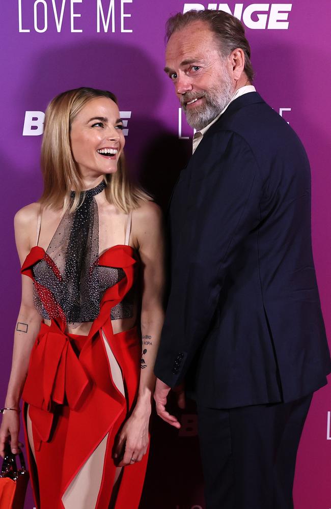 Love Me premiere in Sydney: Hugo Weaving, Bojana Novakovic attend red  carpet, Photos