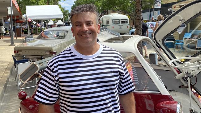 Cooma man Tony Nassar is representing the Cooma Car Club with his BMW Isetta at the Parkes Elvis Festival, January 12. Photo: Tijana Birdjan