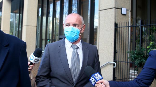 Chris Dawson leaves the Supreme court earlier this year. Picture Nikki Short